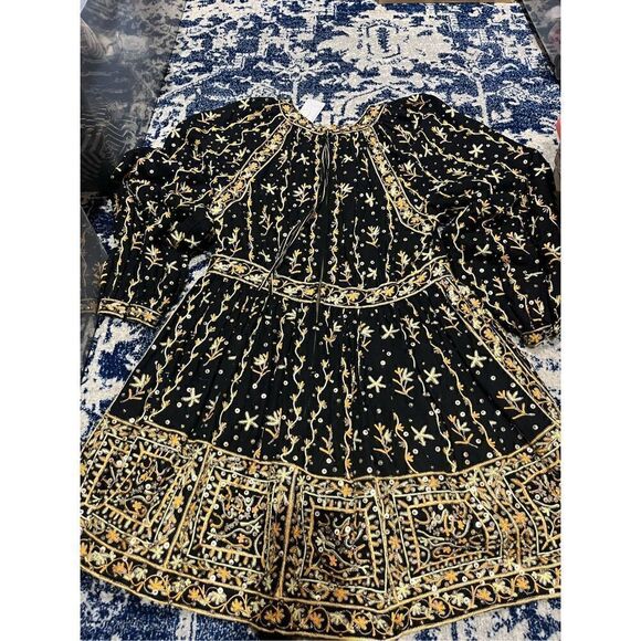 NWT Ulla Johnson Daya Embroidered Linen-Cotton Blend Mini Dress - Picture 14 of 16